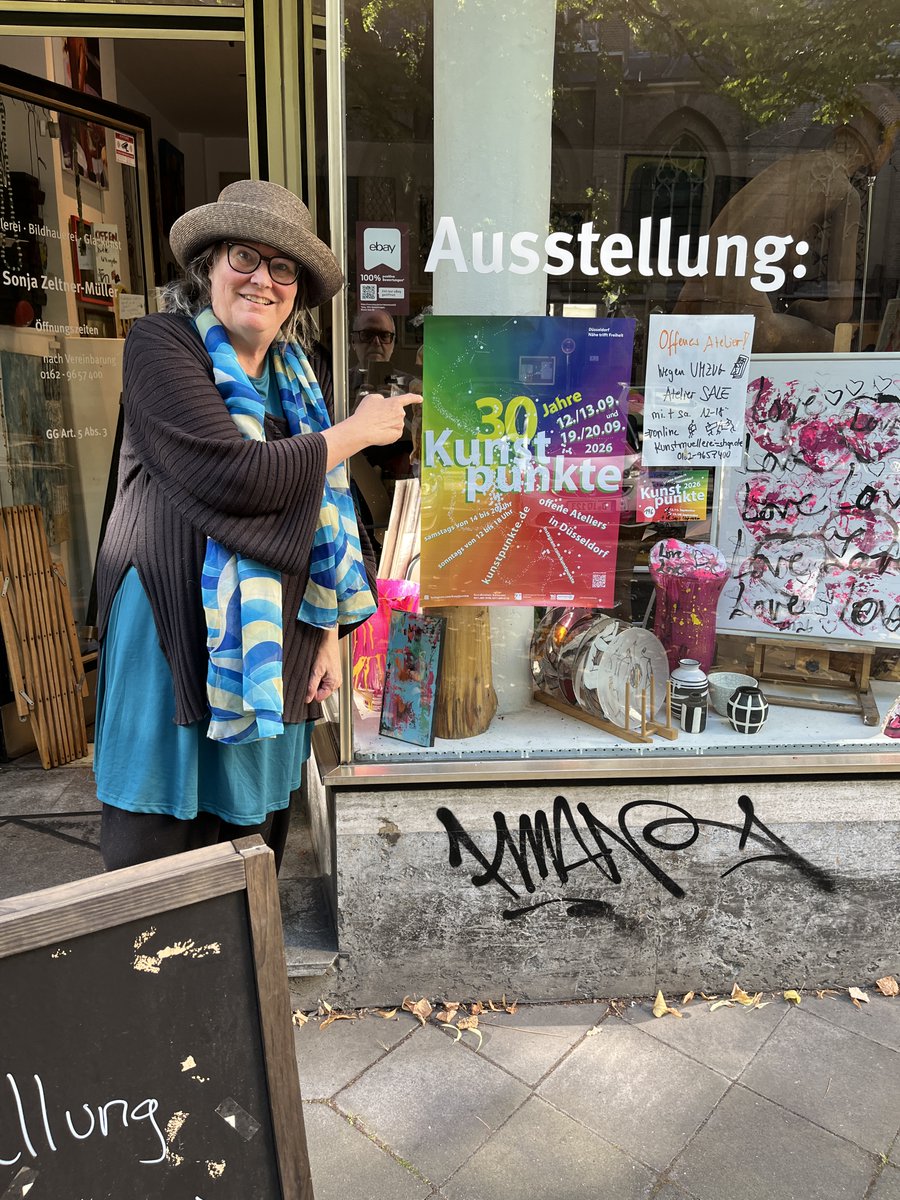 SonjaZeltner's tweet photo. Heute Kunstpunkte in @Duesseldorf im Norden - bin heute da - aber nächste Woche ist der Süden richtig dran - KP196 schon Freitags als offroom https://t.co/DBImO6Z257
