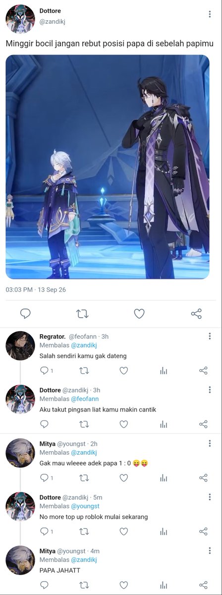 babufess's tweet photo. // bxb , dottolone , dottore x pantalone 

hi guys sender bawa ficbabu dottolone with mitya (dan lohen) as anak mereka 🤩 adakah yang maw ditag lanjutannya? nanti dari pov mitya 

https://t.co/VYP29n4J7G