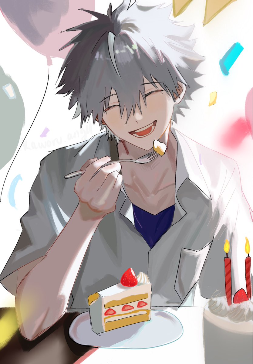heavensent17th's tweet photo. Happy Birthday Kaworu! 🎉🥳 https://t.co/uMRlSHxXLd