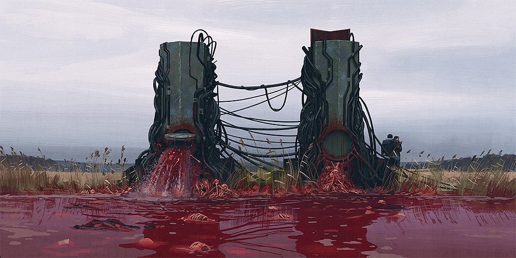 AdaOpium's tweet photo. Я росла на диджитал художниках, так что 
Simon Stalenhag We Need To Talk About Annika
Это серия картинок, которая изменила химию моего мозга https://t.co/qlN4qDZrcr
