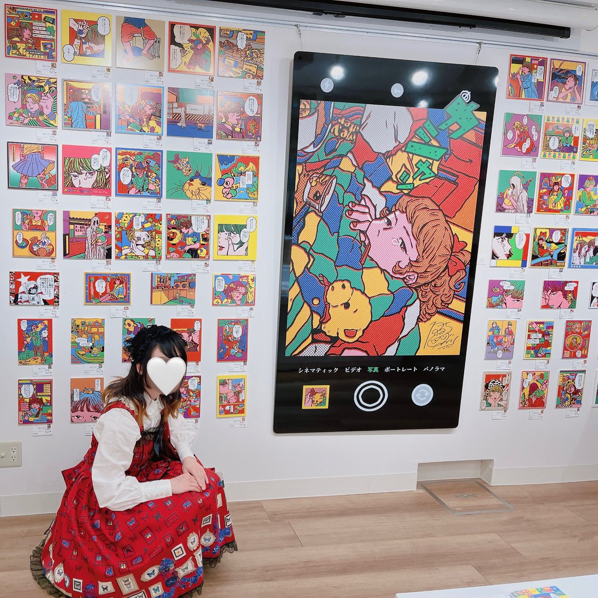 HSnTw_Poe's tweet photo. ちあき先生の展示とか似顔絵会とか！
写真撮れてない時もロリィタじゃない時もあるからもう数回お会いしているけど、いつも褒めてくださってしあわせ❣️ https://t.co/mqj6E2cyUf