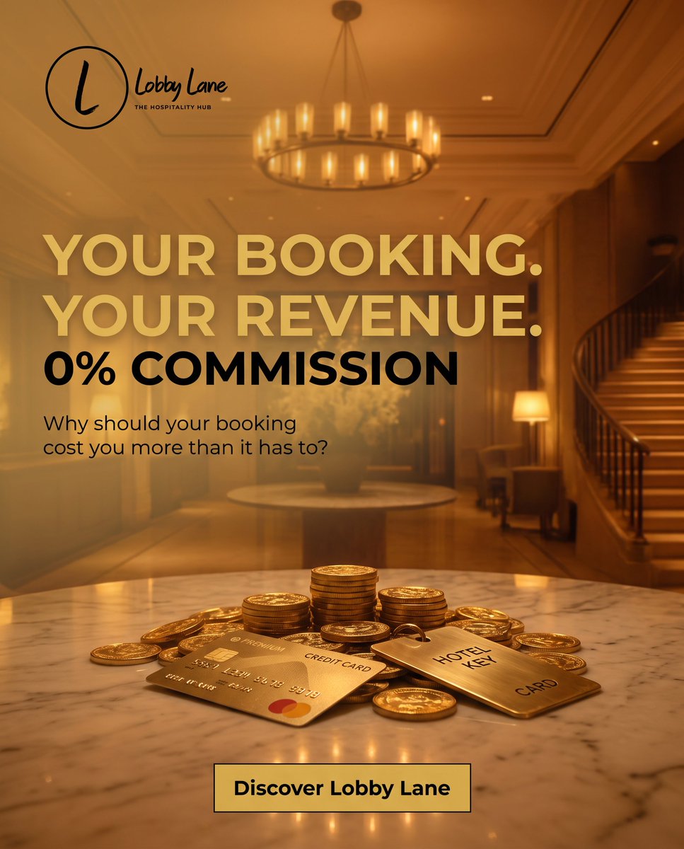 Lobby_Lane's tweet photo. Keep 100% of your revenue. LobbyLane’s 0% commission model changes everything. Discover LobbyLane →

#LobbyLane https://t.co/K3WF7mKPlw