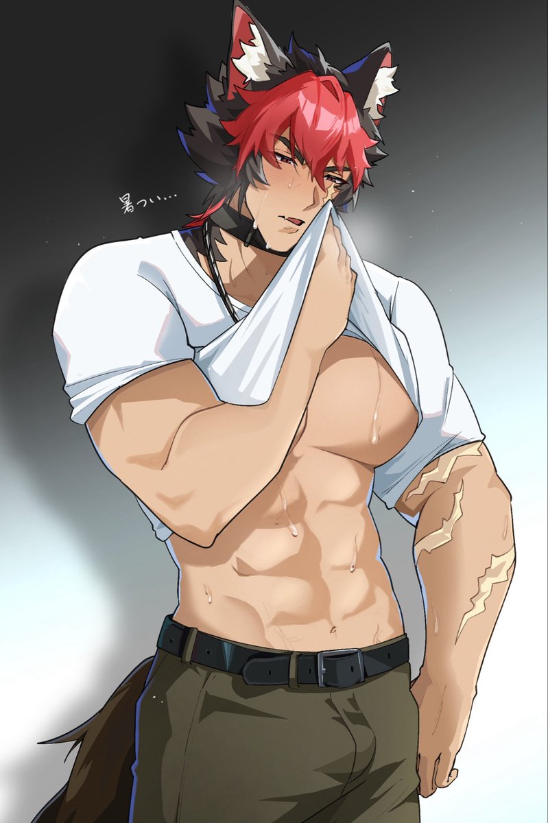 _jin_gi's tweet photo. トレーニング終わりで汗を拭く狛野くん💦 https://t.co/UhlmcOheZH