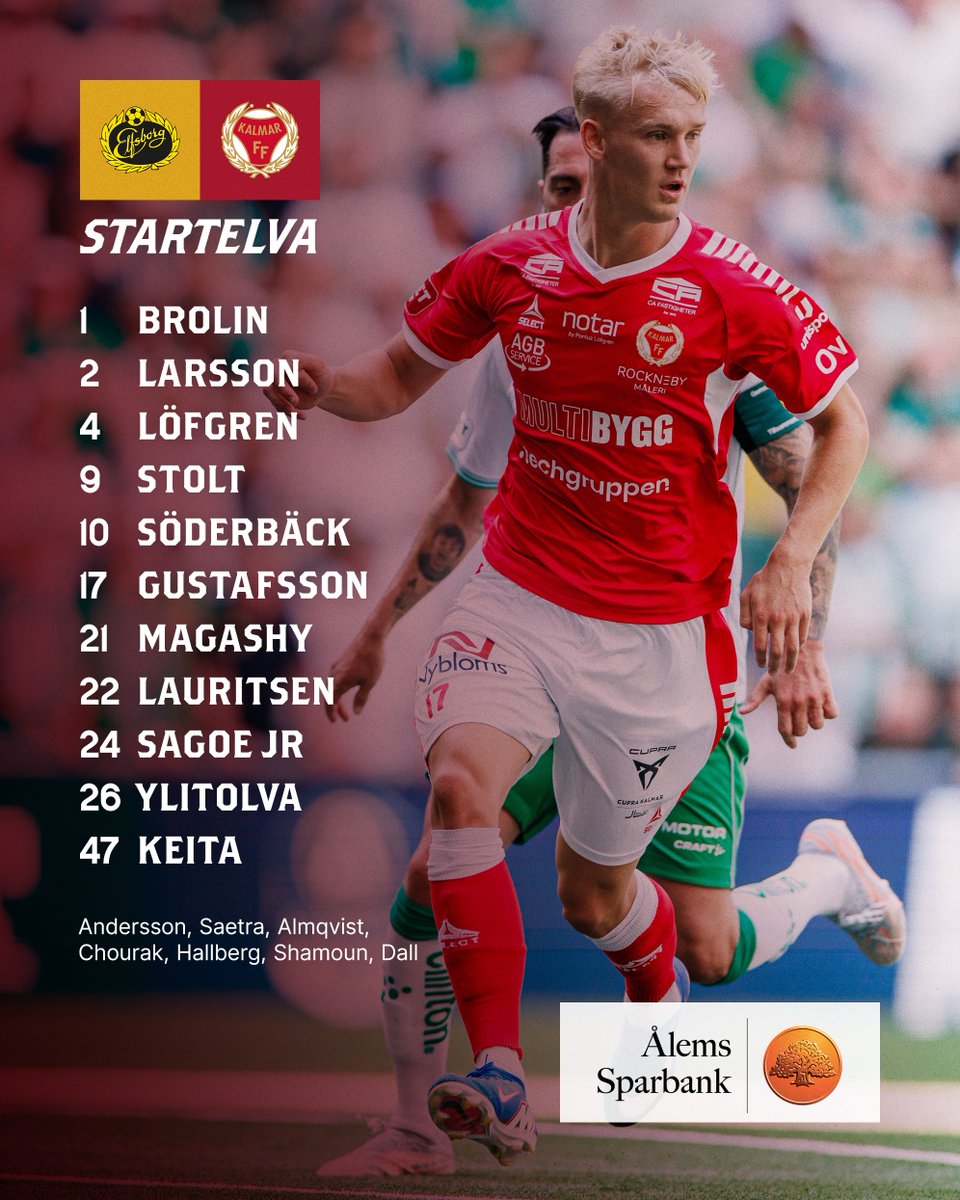 KalmarFF's tweet photo. Startelvan mot Elfsborg. https://t.co/WMYynikIjk