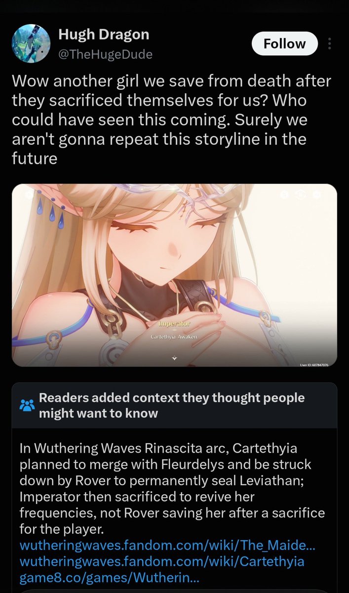 hauhau_93's tweet photo. imagine a vtuber knows the story better than a fraud who skips through the story just for the sake of engagement https://t.co/EG3abgpOGj