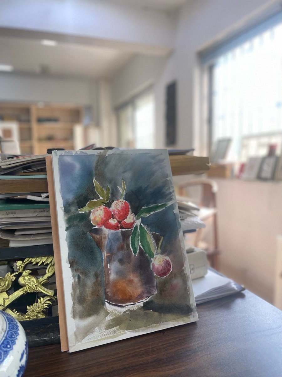 AudriaBill2bw's tweet photo. Sipping coffee while creating my first abstract ink piece—losing track of time in this tiny creative nook today ， https://t.co/2zTYTkAG9o