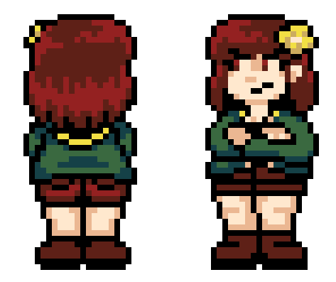 NamingtonF60047's tweet photo. Here's my Sprite work for Charlotte (my OC), Elnina, Muffet and December, for my NSFW Deltarune AU: "DELTAREAR".

#nsfwㅤㅤ #pixelartㅤ #Deltarear https://t.co/9o4HEpdKHw