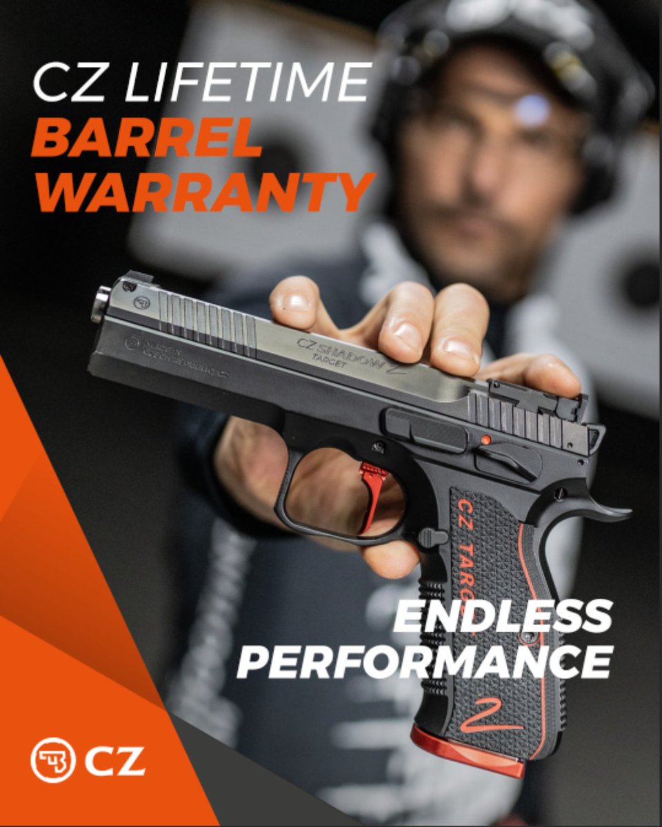 CZ_Firearms's tweet photo. Have you already registered your CZ? 🧐
At CZ, we firmly stand 💪 behind the quality of our products, which is why we have decided to offer our customers A LIFETIME TRANSFERABLE BARREL WARRANTY. 💥
https://t.co/Kae1jwG8p2 https://t.co/lLNxJ0HkVL