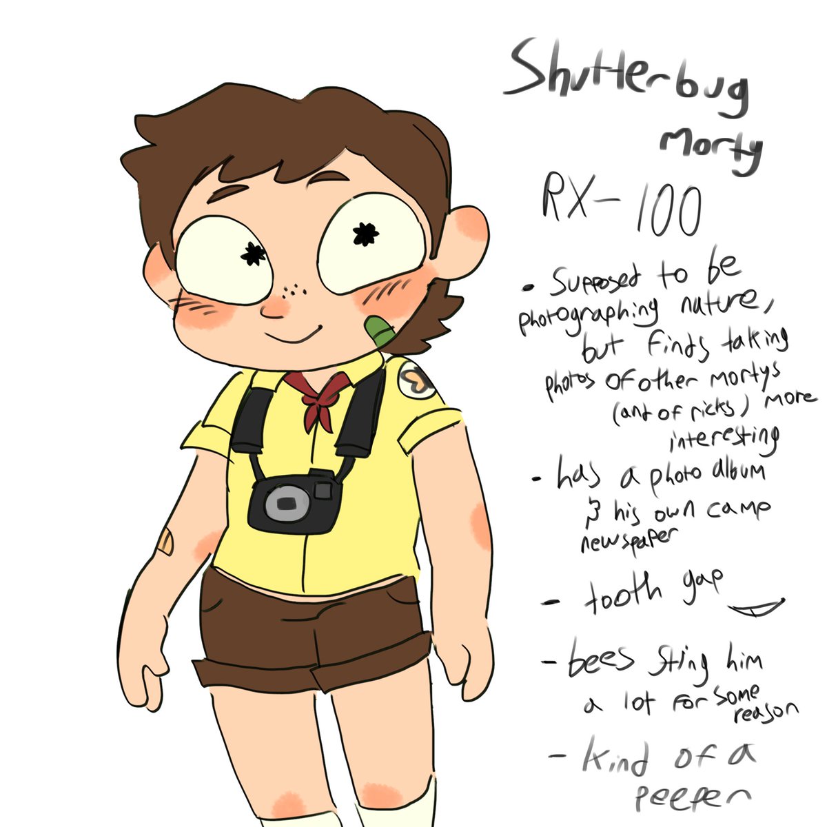 h3artsncr0sses's tweet photo. #mortysummercamp 
i was getting fomo so i made my own morty oc. please tag me if you draw him or have any questions i’d love to answer https://t.co/Be4saZTF3A