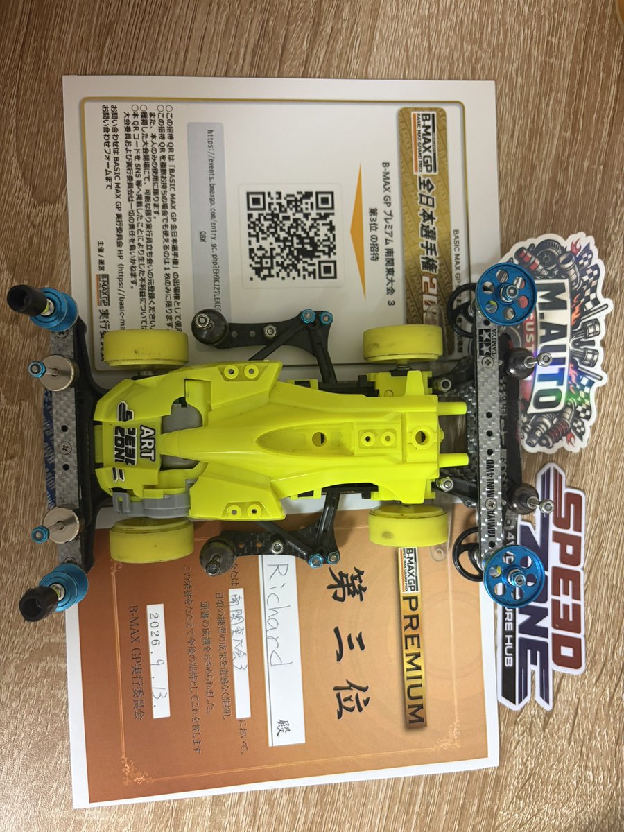 Richard2037800's tweet photo. 今回もBmax GPのラストゲート、運よく通過できました😊 https://t.co/zmR25ExmF0