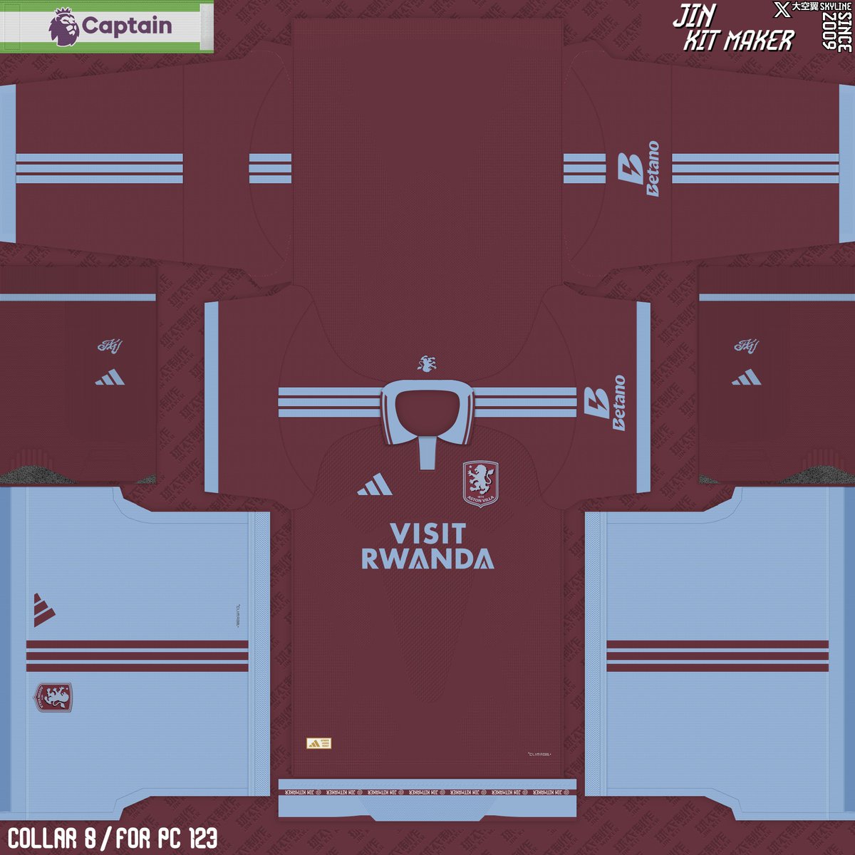 JinKitmaker's tweet photo. Aston Villa 26/27 EPL Kitpack         

Home / Away / Third / Gk1 / Gk2 / Gk3 / Gk4   

PNG  &amp;  PC Sider Kit-Server
>>https://t.co/Rd43wbZxWC

#eFootball #PES2021 #Kitpack #peskit #kitmaker #AstonVilla #AVFC #EPL #UCL https://t.co/9V1C8LvYzO