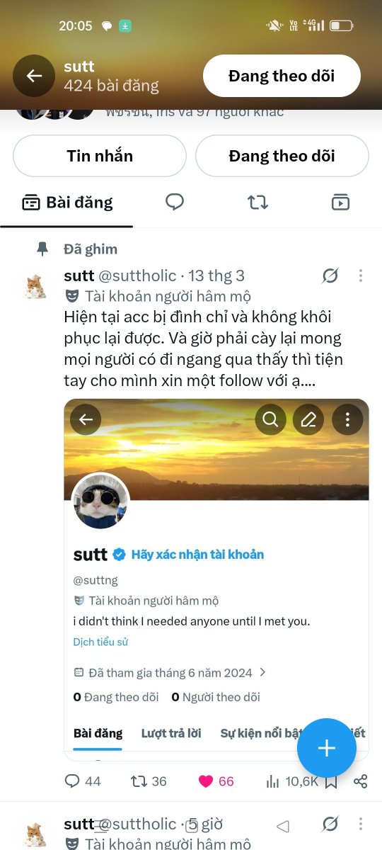 nooneelse2212's tweet photo. Nhờ mọi người cho bạn mình @suttholic xin lượt follow với nhé. Chéo lại đầy đủ. 

Chỉ đu #LingOrm thôi 
Cảm ơn mọi người 💜 https://t.co/aUzjcPKumd
