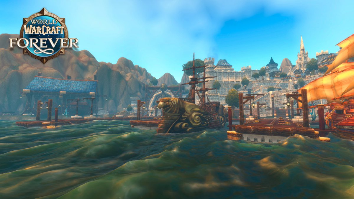 Krelivane's tweet photo. The water, weather, and lighting updates in WoW Forever look so damn good 🔥 https://t.co/4iR55r4O6G