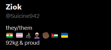 zyl_fx's tweet photo. @Suicine942 @yourypix @iirode0 Fat-ass gay Nigga from Niger living in Australia.

This account has total 18.5k posts/replies, and managed to get only 238 followers, rarely gets any likes. total rage-bait account.

And this nga don't even know the difference between Jordan and Palestinian Flag. 🥀 https://t.co/GslL1MEByI