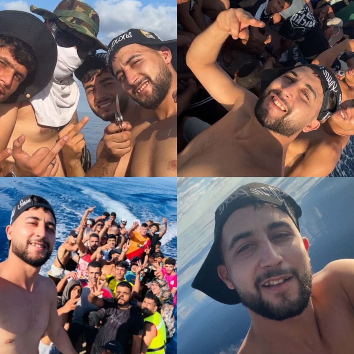 RadioGenoa's tweet photo. They left Libya and arrived in Italy today, with knives in hands. https://t.co/X4KPQiLUac