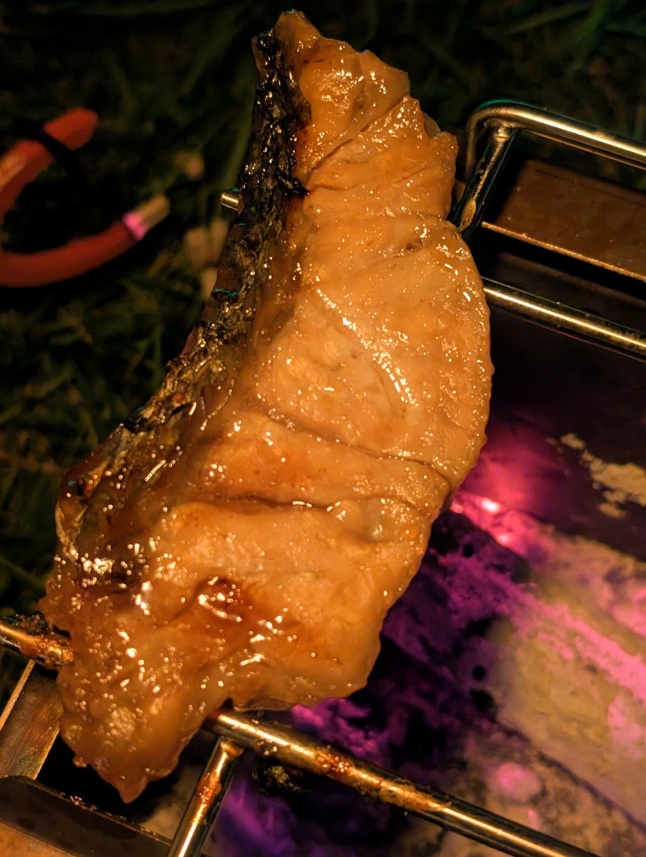 HBK_lx3's tweet photo. 日が暮れてもなかなか涼しくならないものの、我慢できず焚き火開始🔥
その後は近くで買って来たみりん干しを炭火で焼いて地ビールで晩酌…のつもりが焼網を持ってくるの忘れてたりクラフトビールと間違えてクラフトチューハイ買ってたりでグダグダの極みでしたとさ…🤤
#キャンプ https://t.co/p49dPJC51F