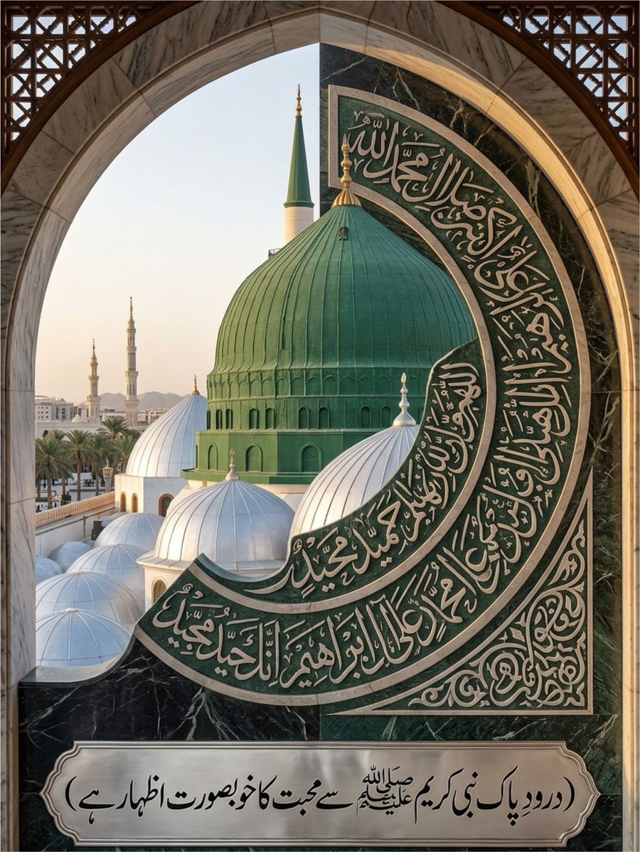 15_mmpk's tweet photo. ﷽
السلام عليكم ورحمة الله وبركاته
#خاتم_النبیین_محمدﷺ

لبوں پر درود، دل میں محبتِ مصطفیٰ ﷺ اور زندگی میں سنت—یہی مؤمن کی اصل خوبصورتی ہے۔

#رازٍ_مومن https://t.co/TE3o5AcGA3