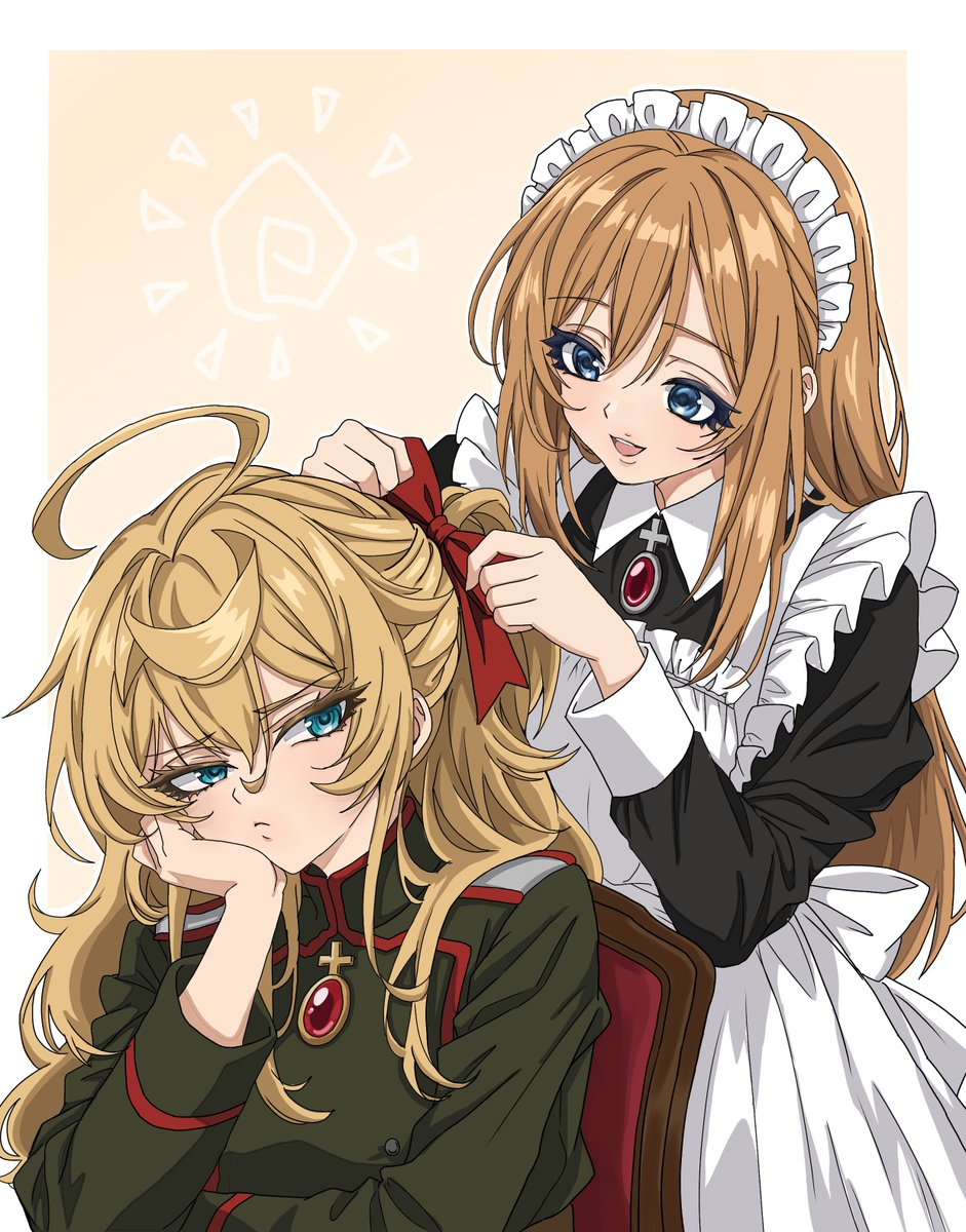 amemi_0602's tweet photo. 【お嬢様ターニャシリーズ】
朝のルーティーン
#幼女戦記 　#ターニャ https://t.co/WduLZqBX3z