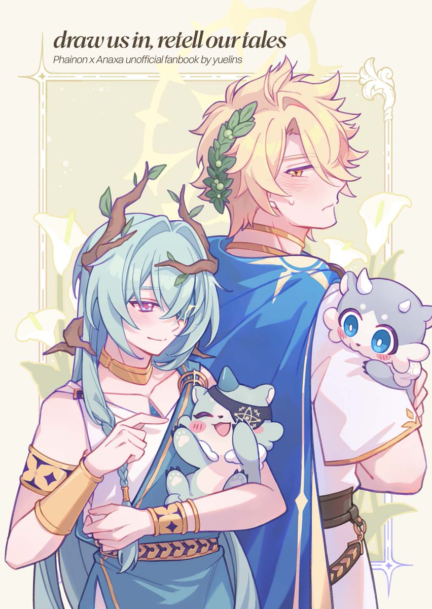 zenpeco's tweet photo. One more chance, one more time, to make you fall for me again~ 🔆🌿 #khasnaxa

It's my honour to draw Cercesnaxa and Kephalenon for @yuelinns novel for the upcoming #phainaxa CSE event in SG!! https://t.co/5dX4uisfEx