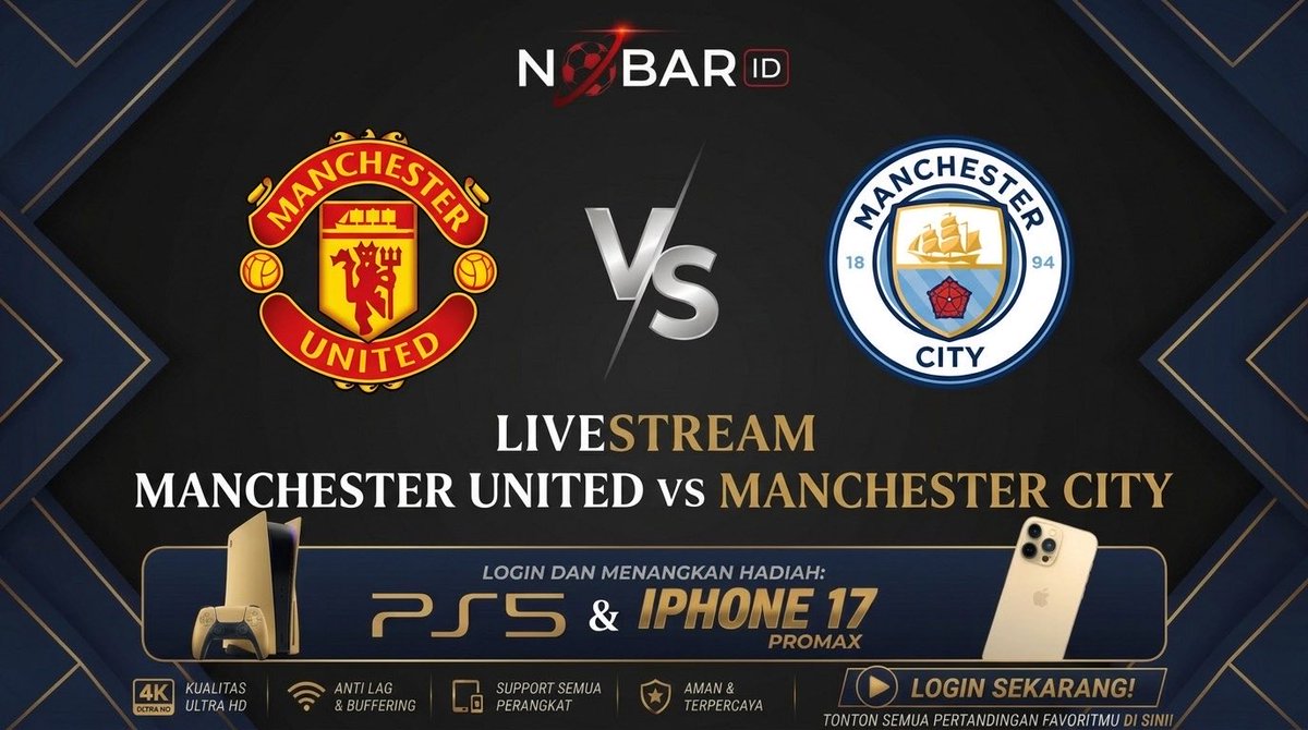 nobarid_off's tweet photo. LINK LIVE STREAMING Manchester United VS Manchester City SEPAK BOLA 2026 ANTI LAG 

https://t.co/2NzvYzkqys

#SEPAKBOLA2026 #LiveStreamingBola #SiaranLangsung #NontonBolaLive #LiveBolaFB #UCL #kylianmbappe #NobarID #nontonbola https://t.co/ujJw1ZO5ax
