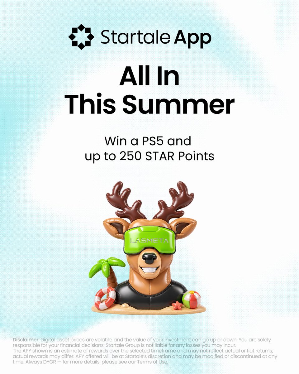 Coco_Airdrop's tweet photo. 3 New Startale Tasks Are LIVE ⭐

💰 Funding - $70M

@StartaleApp keeps adding more campaigns - and there are 3 new ones worth checking.

1. Hound Racing - Up to 100 STAR Points 
🗓 Sep 7 → Sep 21

→ Play 10 races - +70 Star
→ Hit 1.5x multiplier - +30 Star

💡 Don’t miss the 1.5x multiplier task.

2. Squadletics - Up to 50 STAR Points 
🗓 Sep 10 → Sep 24

→ Complete 5 workouts - +10 Star
→ Deposit $5+ & hold for 1 day - +40 Star

AI tracks your reps through the camera.

3. LasMeta - Up to 250 STAR Points 
🗓 Sep 4 → Sep 30

→ PS5 Tournament - +20 Star
→ Buy Premium Pack - +40 Star
→ Spend 100K chips - +40 Star

🏆 Leaderboard bonus: 
🥇 150 Points + PS5
🥈 100 Points + $400 LASM
🥉 70 Points + $250 LASM
4–5 50 Points + $100 LASM

⚠️ Requires investment $10. DYOR.

Rewards are distributed after each campaign ends.

If you’re farming STAR Points, these are worth checking before the campaigns close,

Which one are you farming?