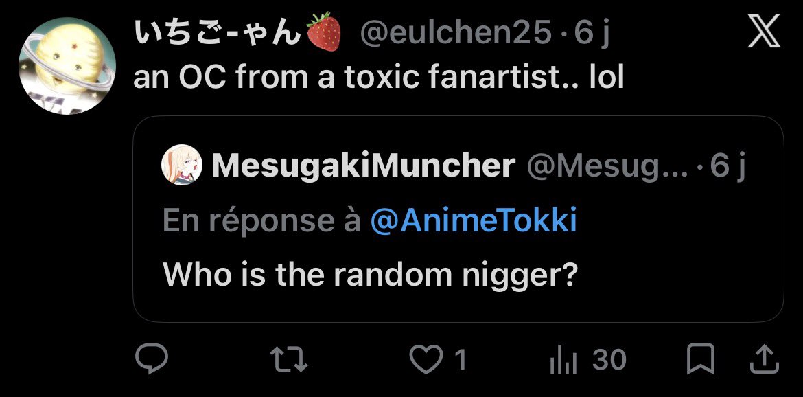Kanacchie's tweet photo. @nenegisas out of all the replies they quoted the one with the nword and didn't say anything about the slur... https://t.co/MM16tLe4Ss