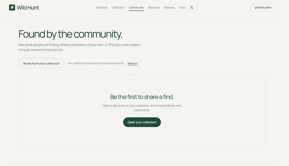 WildHuntRH's tweet photo. The Wild Hunt community feed is live. 🌿

You can now share discoveries, visit other users profiles, and try a mission straight from a photo that caught your eye. https://t.co/twjAt1ZWUc