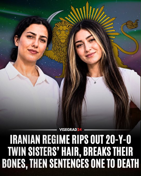 RightWingWire26's tweet photo. Iranian twin sisters Taraneh and Romina Rahimi for showing out a little too much hair in public. 

In Iran, women are forced to cover their heads and abide by the sharia laws.

While Arfa and others  are moving around freely under dictator Modi! https://t.co/5lyJCEaP9p