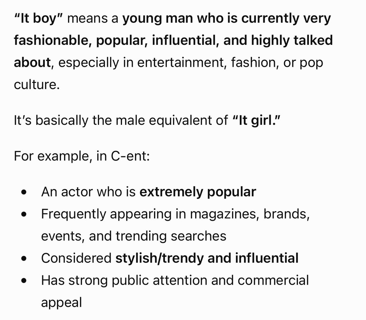 Mil_laHe271230's tweet photo. This is the definition of the ‘IT boy’ for those who dont know. To educate you all😉🙃

This is why.. This is what happening to #Zhanglinghe now. ZLH is always in antis’s mind, tongue & speech.. 2nd fandom already lol.

Who are they?

The people who are insecured/ fans of peer artists who project hates/comparison on #Zhangjiawei , for no reason. Jiawei is shining brightly this year. Those ppl cant stand it.

I guess all ZLH fans should realize this by now.

We arent bothering other people & focus on our artist only & hype him, ppl just got restless & cant stay at their lane

STAAPPH!🫷🏼If u hve nothing good to say, SHUT UP & GO AWAY🙂‍↔️

#ITBoy