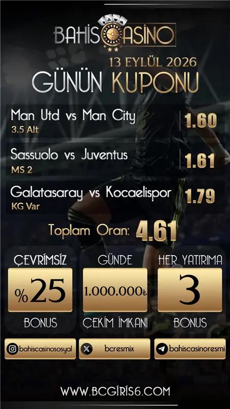 TRbahiscasino's tweet photo. ⚽️ BC Analiz Ekibinin Hazırladığı Günün Kuponu! 🏆 Spor Jest Bonusu! #bahiscasino 🏆 https://t.co/cs7tfjES9V https://t.co/9abCGSqtl7