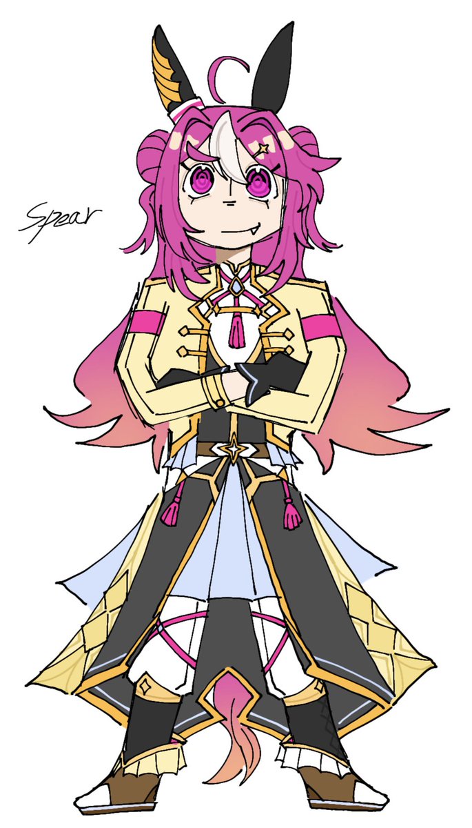 duram3ntyume's tweet photo. Design for Spearie-chan (@speamingchud) https://t.co/FBwbFY8N6f