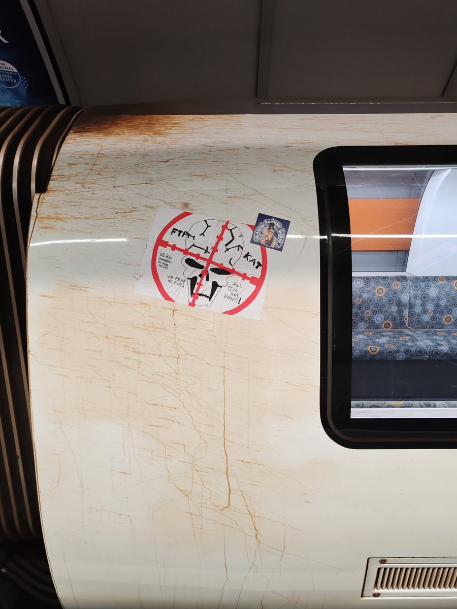 Cessnock_Issues's tweet photo. @GlasgowSubway they have stuck loads of stickers all over the outside of the carriages - outer line number 307 https://t.co/WHblWnXav0