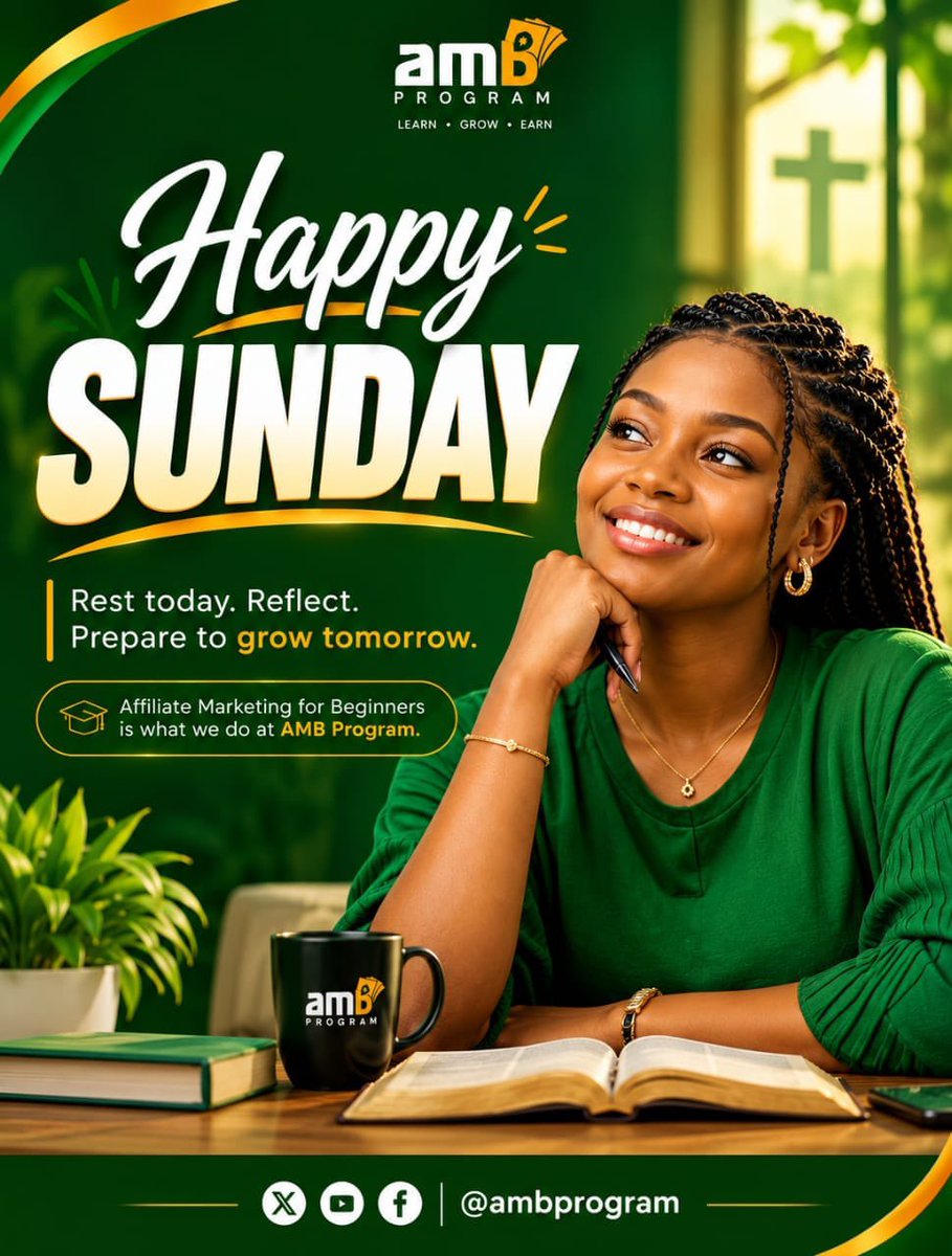 Richiewaty's tweet photo. Happy Sunday, AMB family..💚

Rest..Reflect..Reset.

Then enter the new week with a clear head and a better plan. https://t.co/6n13FwRdbY