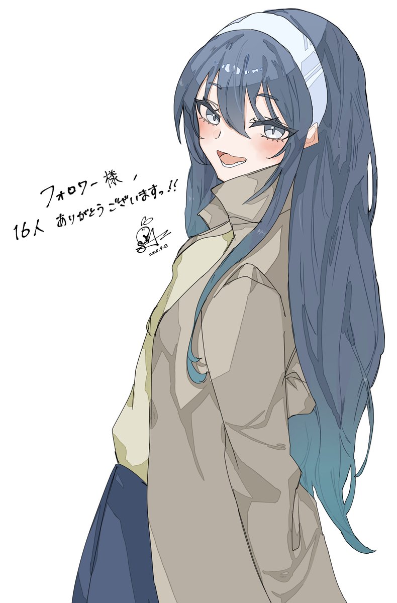 sora__iro95's tweet photo. フォロワー16人ありがとうございます！
まだまだ小さな一歩だけど、私の絵を見つけてくれた16人に感謝を込めて。 これからもっとたくさんの人に絵を届けられるように頑張ります。
いつかこの「16」の後ろに、たくさんの「0」が並びますように。 これからもよろしくお願いします！ https://t.co/5fKfxGOQbc