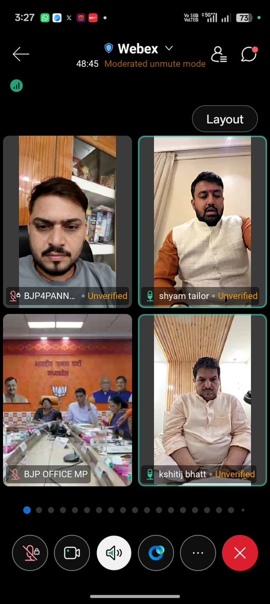 Brajendrakham's tweet photo. सेवा  संकल्प अभियान को लेकर भाजपा मध्य प्रदेश की वर्चुअल बैठक सम्पन्न🚩

 देश के प्रधानमंत्री आदरणीय श्री नरेंद्र मोदी जी के सेवा और समर्पण के 25 वर्ष पूर्ण होने पर भारतीय जनता पार्टी मध्य प्रदेश द्वारा ‘सेवा संकल्प अभियान’ को लेकर आयोजित महत्वपूर्ण वर्चुअल बैठक सम्पन्न हुई। https://t.co/BjAm3nNY8j