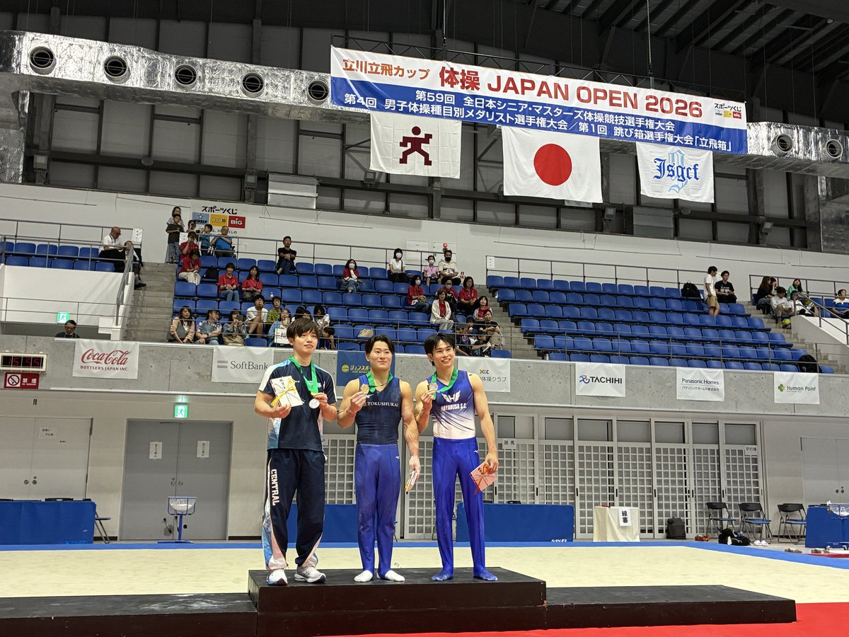 JGFgymnastics's tweet photo. 第4回男子体操種目別メダリスト選手権大会

【平行棒】
🥇北園丈琉(徳洲会体操クラブ) 14.200(D
5.5/E8.700)
🥈三輪哲平(セントラルスポーツ)13.700(D5.4/E8.300)
🥈萱和磨(ハヤブサS.C.)13.700(D5.6/E8.100)

持ち味の美しい体操で初優勝の北園選手🏆

おめでとうございます！ https://t.co/CCHpZx3nWD