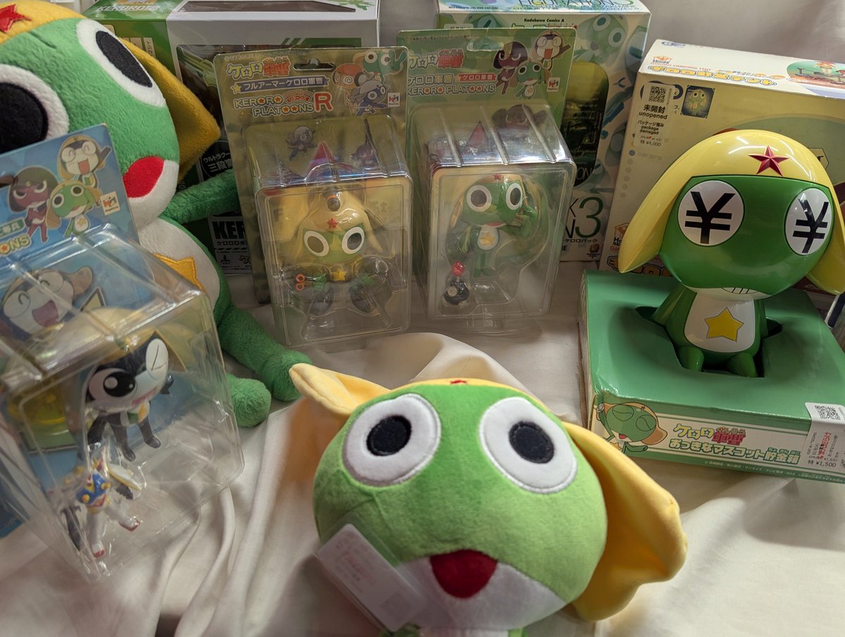 mandarakeSP2's tweet photo. まんだらけ | 中野店 3F スペシャル2 - 9/20(日)
【まんだらけスペシャル2ガンダムTOY大出し＆宇宙曼陀羅(まんだらけオリジナルシール)第3弾販売イベント!!】

まだまだケロログッズ展開中!! https://t.co/36tR5l4ila
