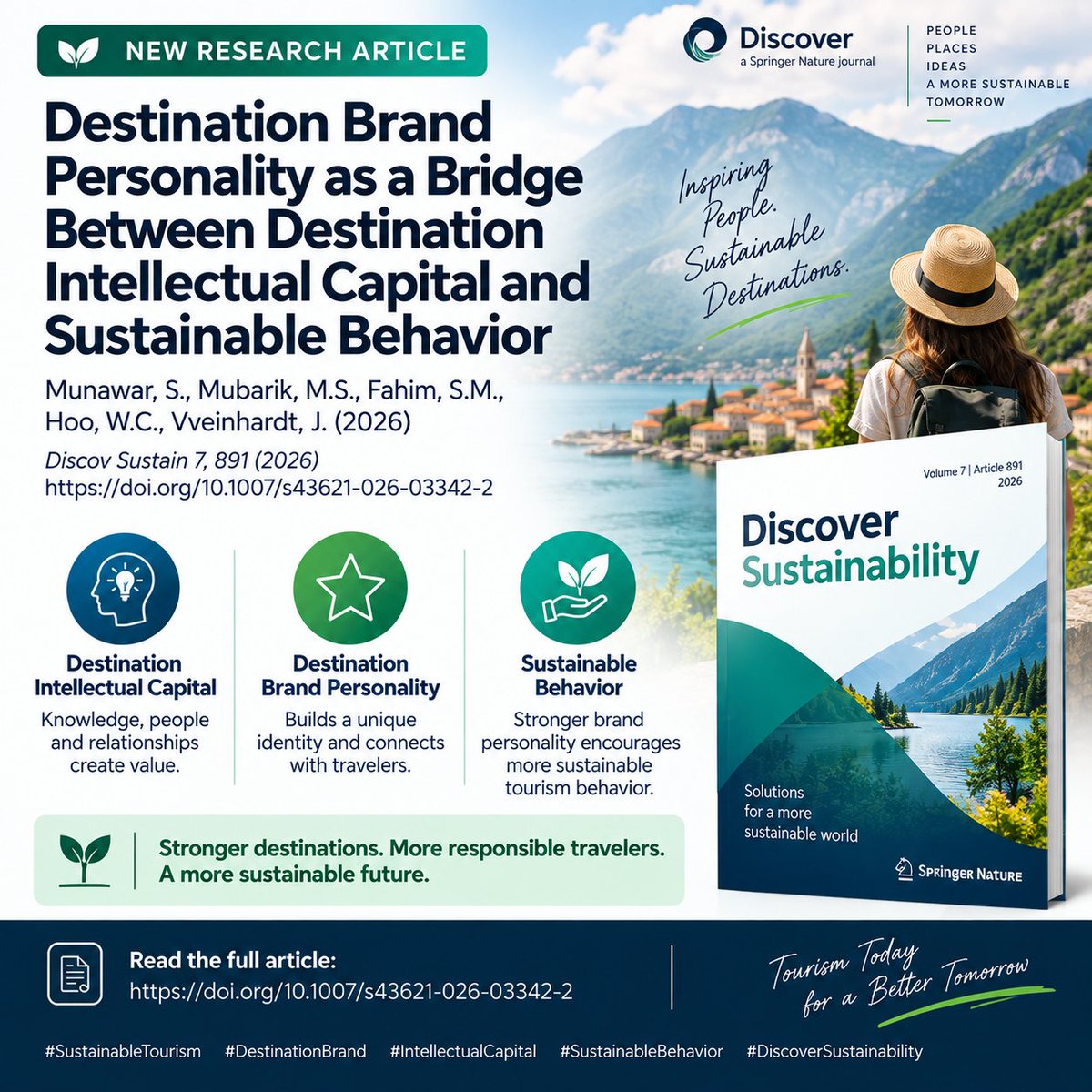 MDeikus's tweet photo. New research explores how destination intellectual capital and brand personality can foster sustainable behavior among Gen Z tourists. #SustainableTourism #GenZ #DestinationBranding #IntellectualCapital https://t.co/3p78UFoVf5 https://t.co/d5fc98ObKi