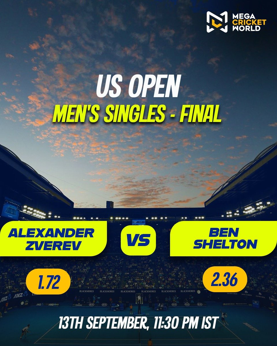 mcworldsocial's tweet photo. 🎾 US OPEN MEN’S FINAL IS HERE!
Alexander Zverev 🇩🇪 vs Ben Shelton 🇺🇸 experience meets ambition as the two stars battle for the US Open crown at Arthur Ashe Stadium.
https://t.co/vH4MAf1K1f
#USOpen #USOpen2026 #MensTennis #TennisFinal #TennisFans https://t.co/sF30MQ2uSP