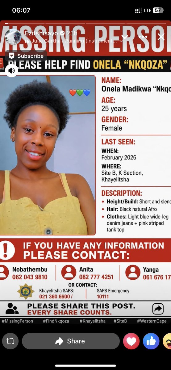 BennieSonamzi's tweet photo. Please repost until she is found https://t.co/S0SuHcmqw3