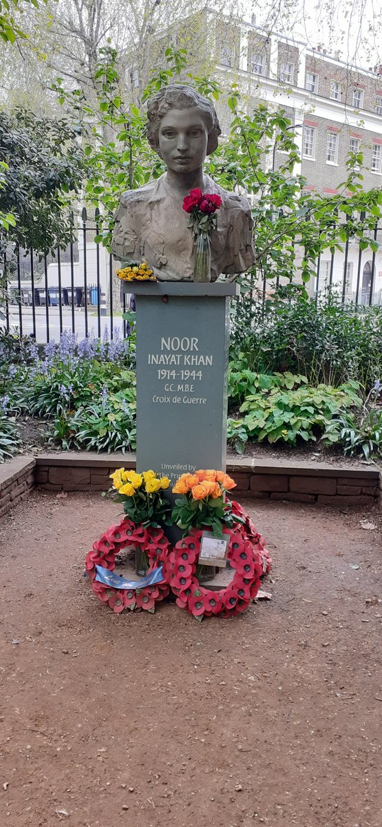 shrabanibasu_'s tweet photo. OTD in 1944 #WWII heroine #NoorInayatKhan was brutally killed in #DachauConcentrationCamp. She was only 30. We will never forget her bravery and fight against #Fascism. I will be at the Noor Memorial in #GordonSquare with a few friends. 12.30 p.m. #WAAF #SOE #SpyPrincess #GC https://t.co/qIk2v3K7eH