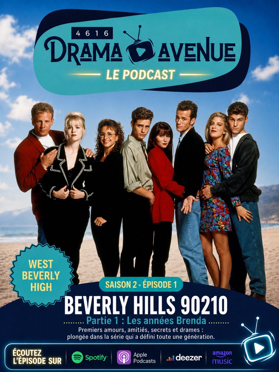4616DramaAvenue's tweet photo. C est la rentrée du podcast !
Saison 2 Épisode 1 : Beverly Hills 90210 partie 1
https://t.co/8ddttqvAM8
#podcast #4616dramaavenue #beverlyhills90210 #Jasonpriestley #shannendoherty #lukeperry #melroseplace https://t.co/VafJkyDzKs