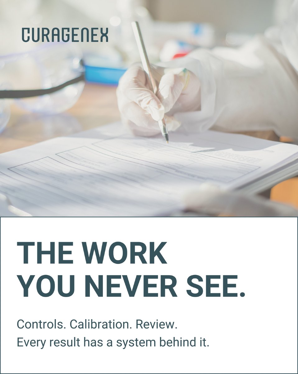 Curagenex's tweet photo. Behind every sample are controls, calibration, and careful review.

That’s what CAP accreditation means — not just a badge, but a daily system ensuring every result is reliable.

#CuraGenex #BringTheAnswerHome #Genomics
#SaudiArabia #CAPAccredited #Vision2030 https://t.co/A77PCsjWBy