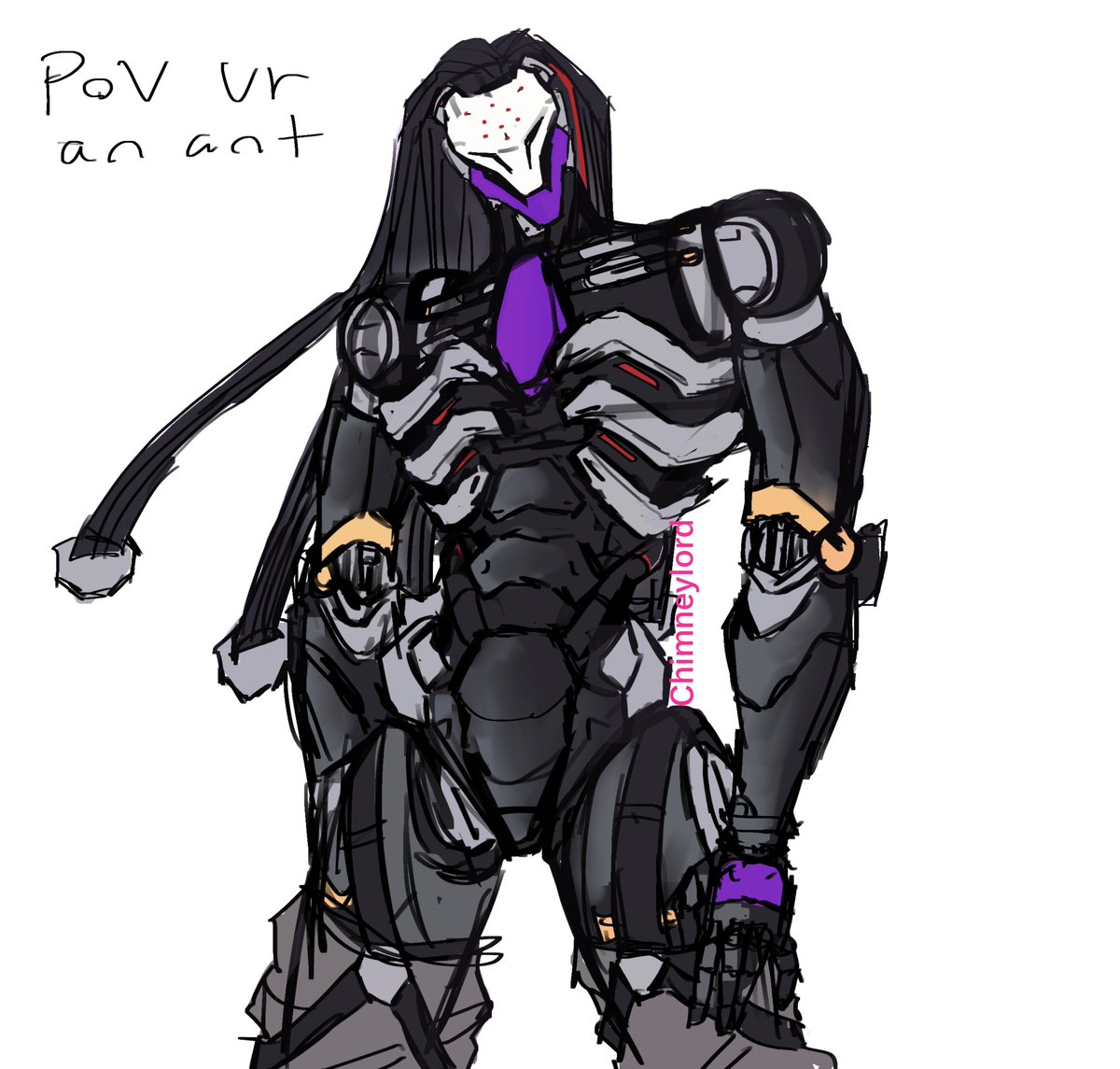 thechimneylord's tweet photo. Wamattwa (sorry it's so scribbly I just draw like that mb)
#Overwatch #OverwatchFanart #Ramattra https://t.co/mATfiCiuTP