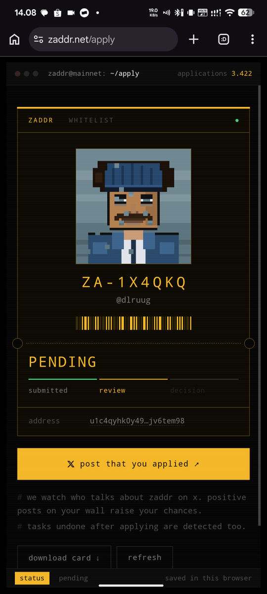 dlruug's tweet photo. @zaddrnet Still pending :( https://t.co/7EHFb4nK5N