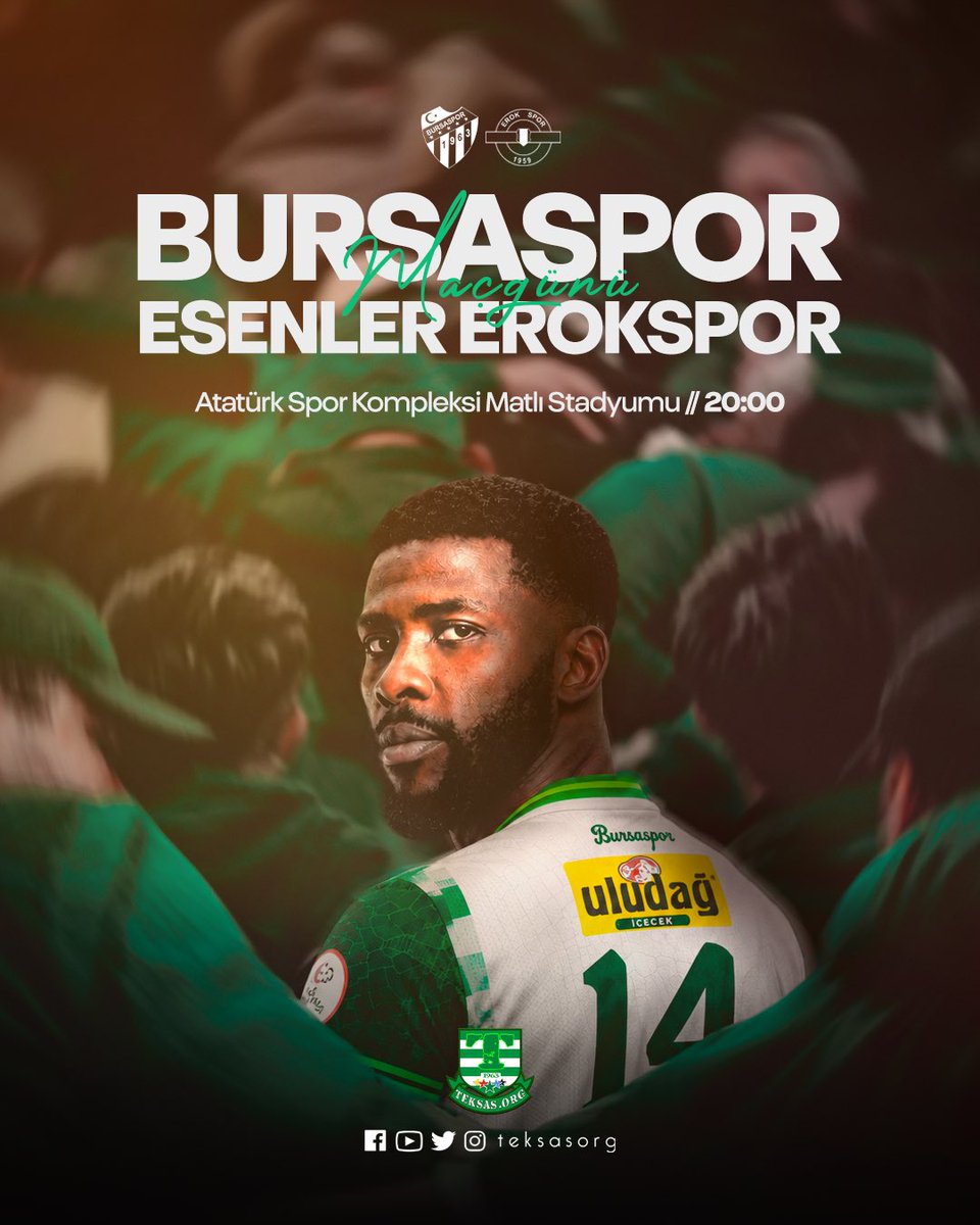 teksasorg's tweet photo. 🐊 MAÇ GÜNÜ
🗓️ 7. Hafta
🆚 Esenler Erokspor
🕗 20:00
🏟️ Atatürk Spor Kompleksi Matlı Stadyumu https://t.co/jaKuugaNy5