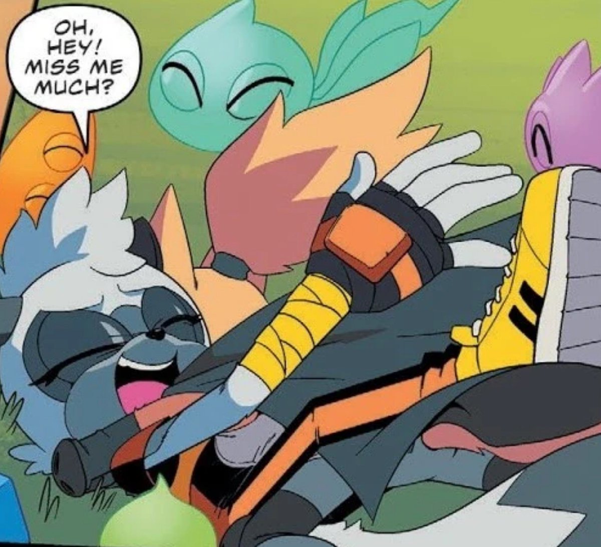 TangleWhisp's tweet photo. *Falls to the ground laughing*

Wha!! Hehe I missed you too!! https://t.co/AM5yyx0CqS