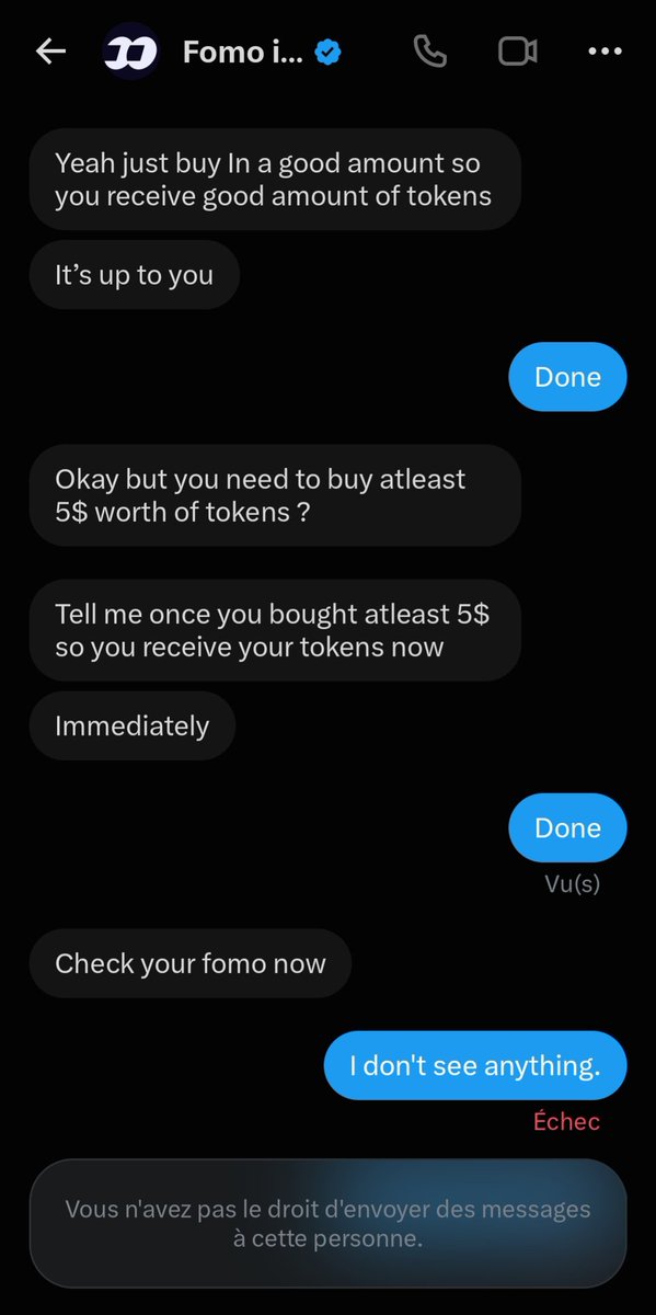 RA40345's tweet photo. ⚠️ Be careful. ⚠️  Scam 
Fomo incider on X
Fomo : @papi papisito and UPONLYCOIN
He takes the money.
Take care the beimginner in crypto. https://t.co/fYi76ORFDU