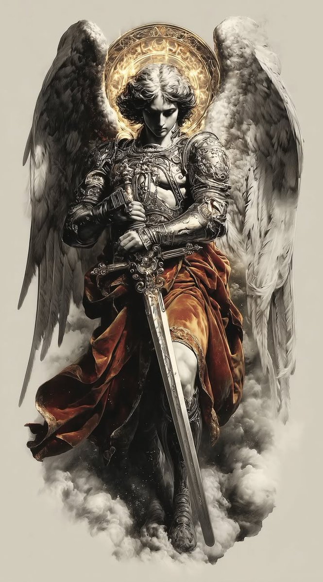 BibleRollApp's tweet photo. St. Michael the Archangel, 
defend us in battle. 
Be our defense against the wickedness and snares of the Devil. 
May God rebuke him, we humbly pray, 
and do thou, 
O Prince of the heavenly hosts, 
by the power of God, 
thrust into hell Satan, 
and all the evil spirits, 
who prowl about the world 
seeking the ruin of souls. Amen.