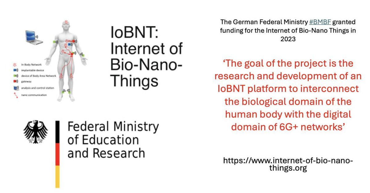 CorinneNokel's tweet photo. 'These #IoBNT sensors may be used not only on the human body, but increasingly also in the human body.'
Think Tank of the European Parliament (2022)
Panel for the Future of Science and Technology
Falko Dressler, TU Berlin
Stefan Fischer, U. Lübeck
https://t.co/dj94gsGynl https://t.co/7YWQLbLj2v